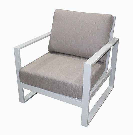 Torquay Single Sofa Chair Dove Grey robcousens Outdoor Furniture Robcousens