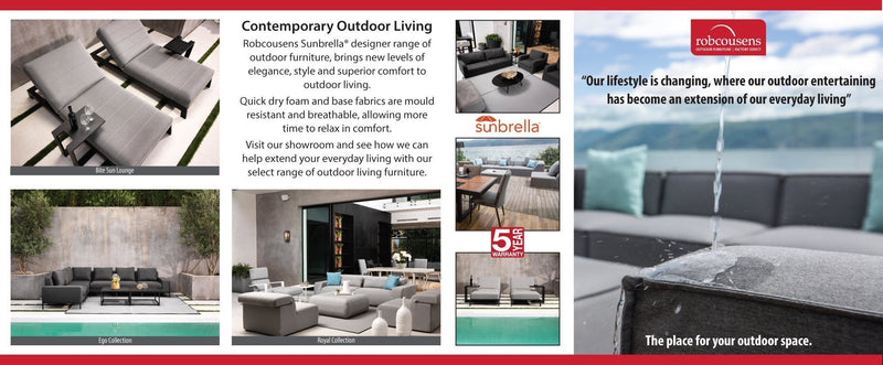 Outdoor Furniture  -Sunbrella Sofa Range Now in store