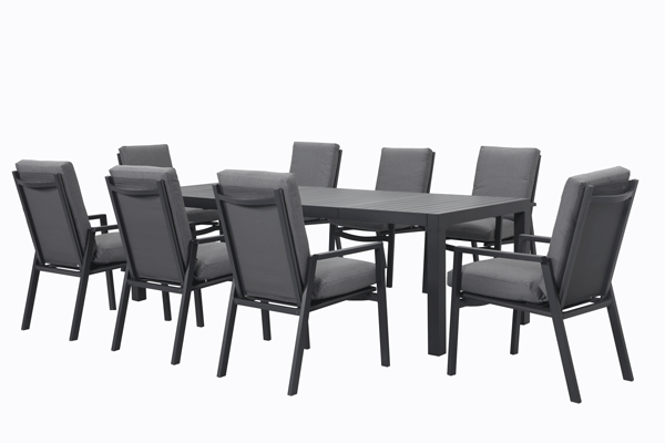 San Remo Cushion- Azura Ext. 9pc Rect.. Dining Sets