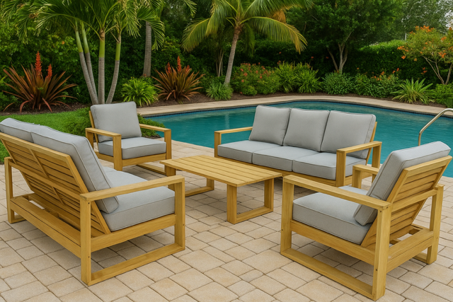 Teakline 5pc Sofa