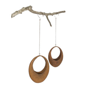 Oval Rust Hanging - Large