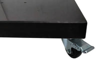 Umbrella Base - Granite base with wheels - Black 100kg