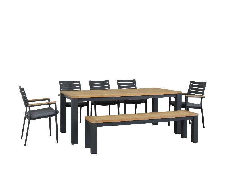 Santos 7pc Bench Combination set GM - robcousens Outdoor Furniture Factory direct