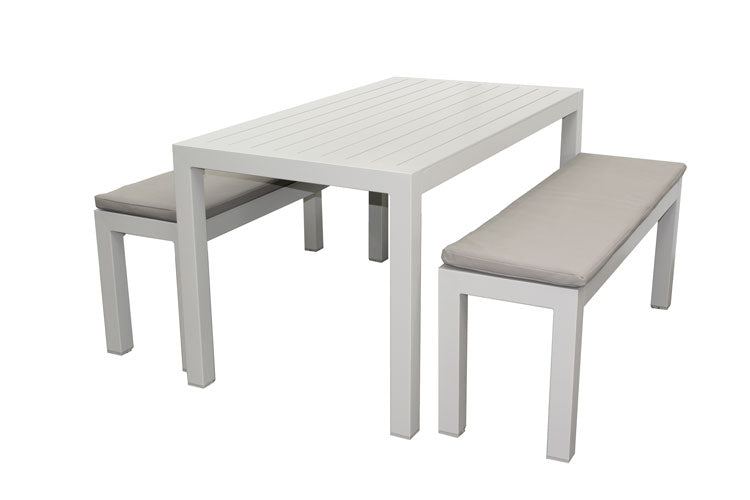 Portsea 3pc Bench set with Cushions 1400 x 750