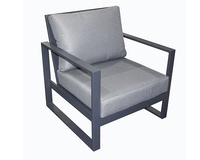 Torquay Single Sofa Chair Gunmetal