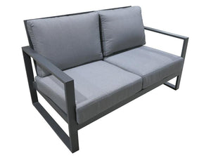 Torquay Double Sofa Gunmetal - robcousens Outdoor Furniture Factory direct