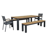 Santos 5pc 2200 Bench with chairs sets - robcousens Outdoor Furniture Factory direct