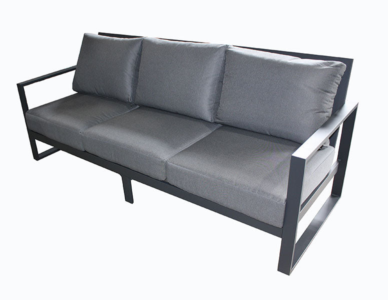 Santos Triple 4pc Sofa set - Gunmetal