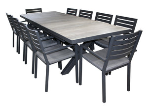 Trieste Justin 11pc Extension Table - robcousens Outdoor Furniture Factory direct